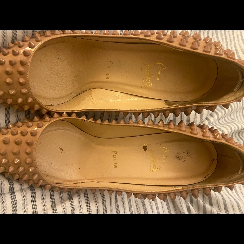 Louboutin nude Pigalle Spikes 100 Size 40